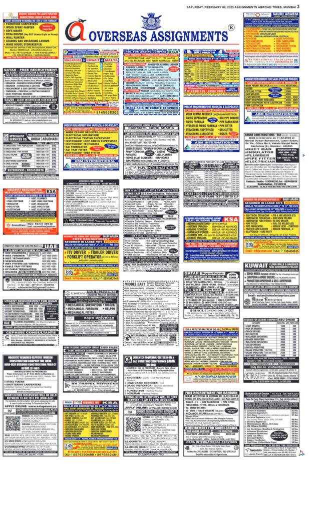 assignment abroad times 08th Feb 2025