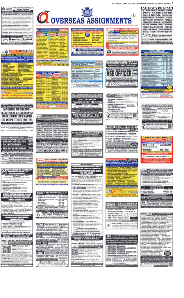 assignment abroad times 18th April 2025