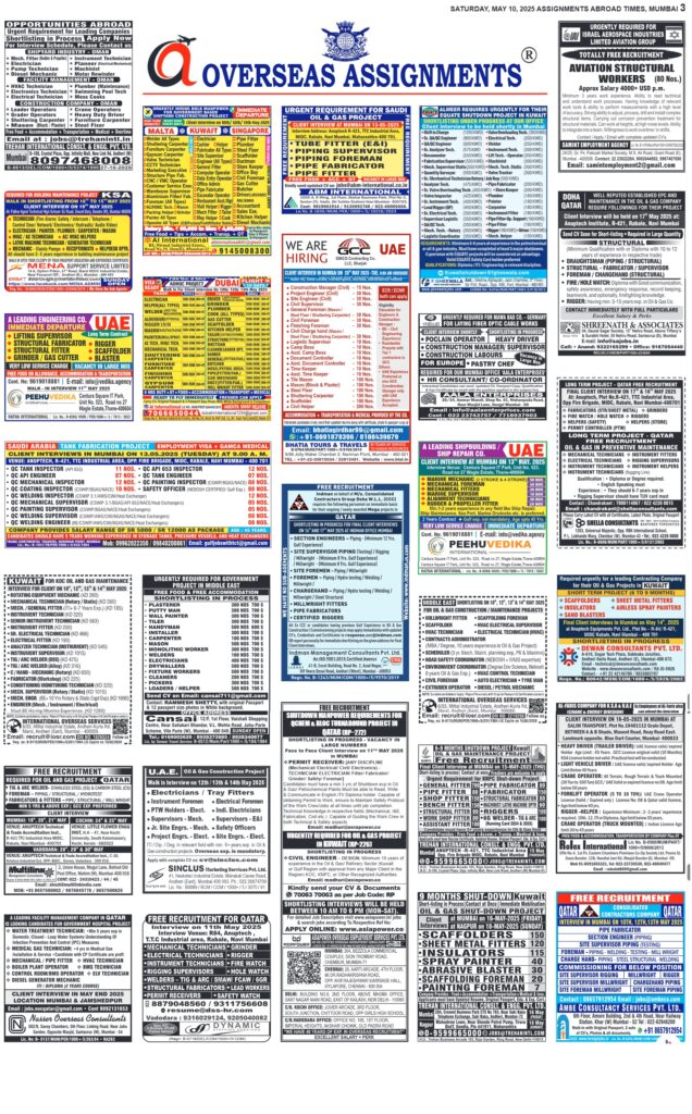 assignment abroad times 24th May 2025