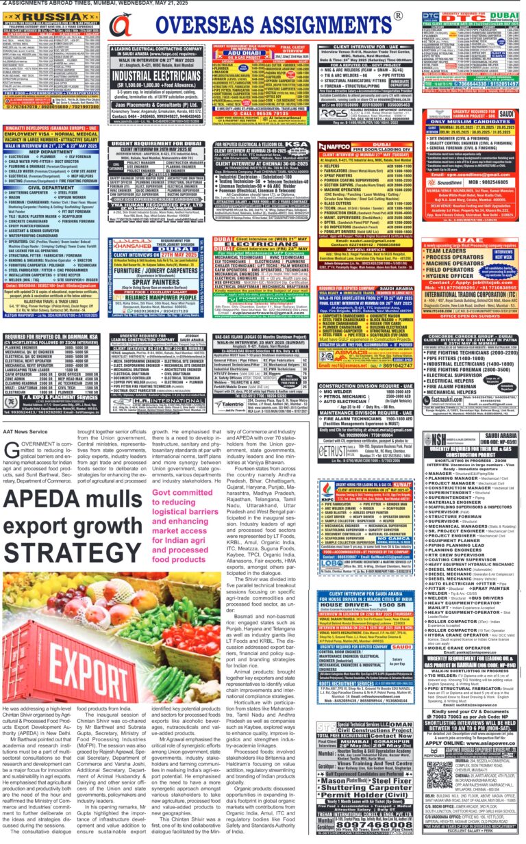 assignment abroad times 21st May 2025