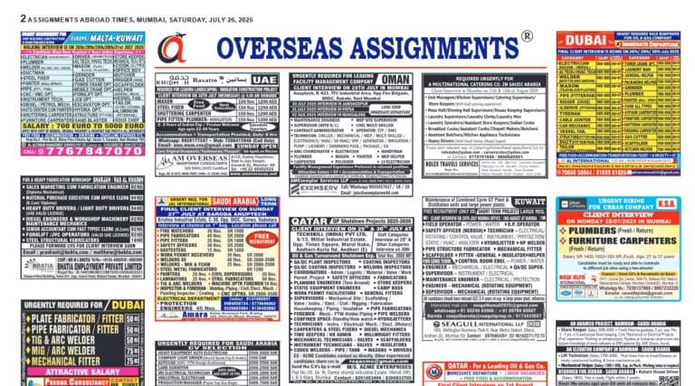 assignment abroad times 06th August 2025