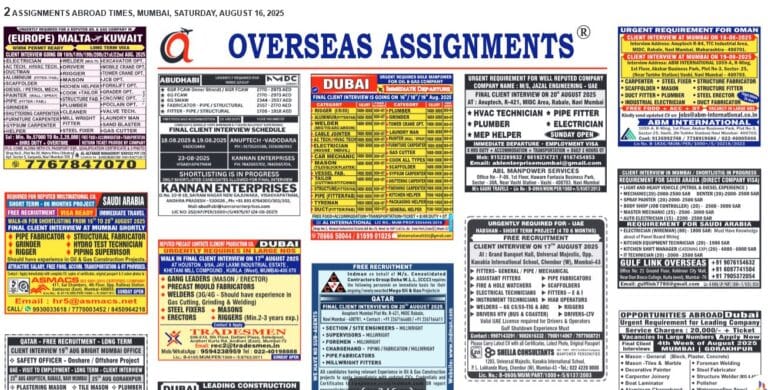 assignment abroad times 13th August 2025