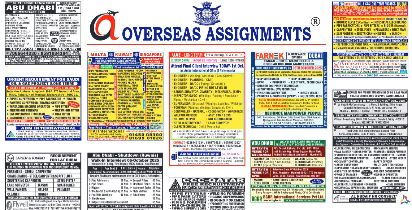 assignment abroad times 25th Oct 2025